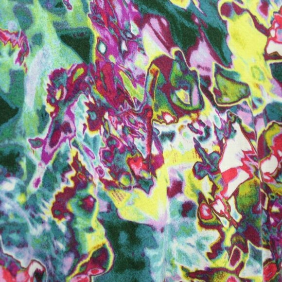 Simply Vera Women Blouse Multicolor Abstract Asymmetric Pullover Long Sleeve M - Picture 4 of 7